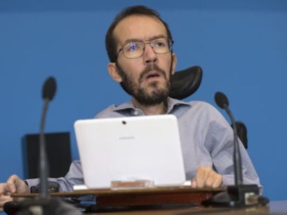 El secretario general de Podemos en Aragón, Pablo Echenique.