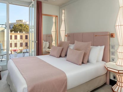 Una de las habitaciones del nuevo hotel en Roma.