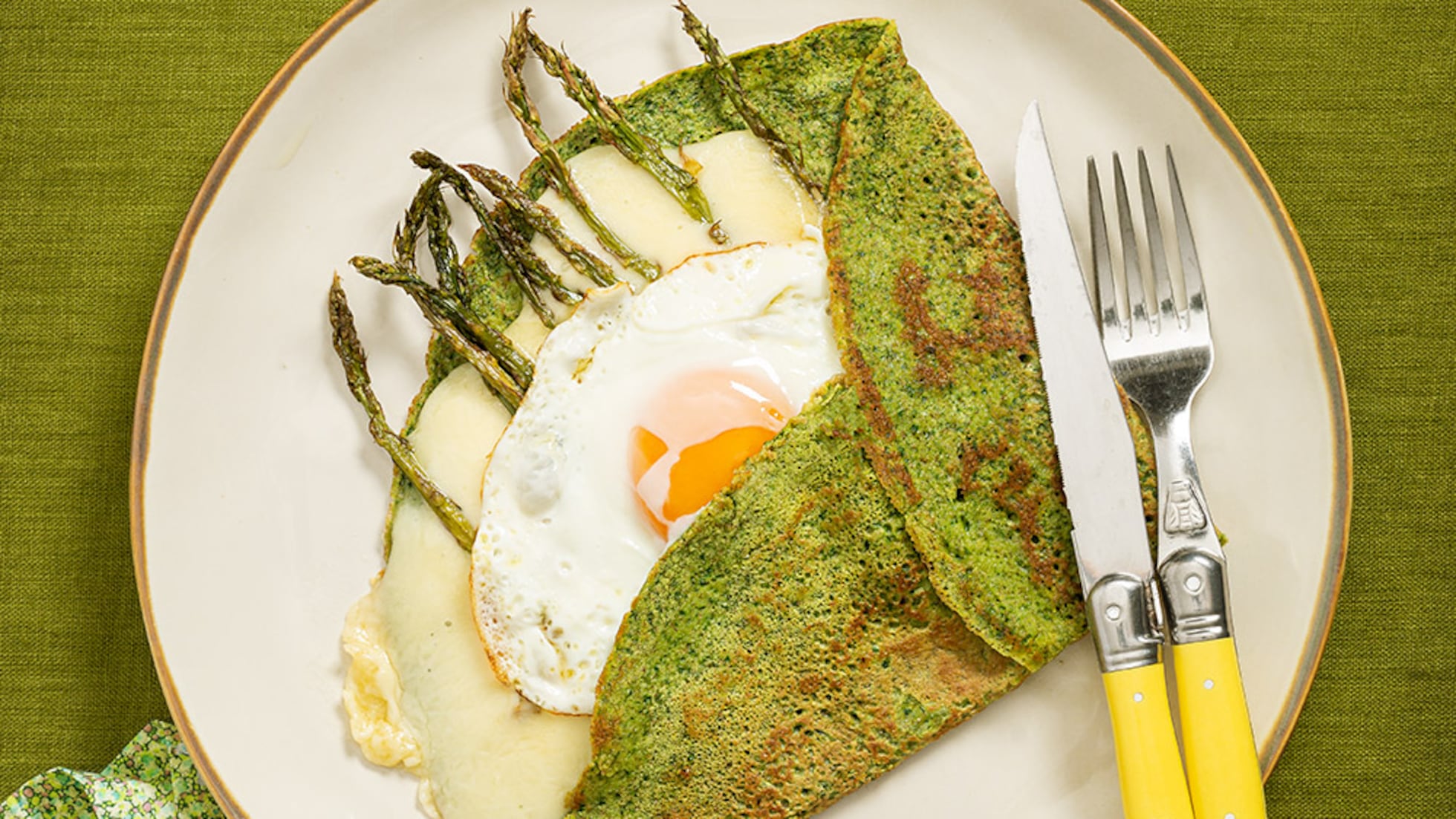 Crepes saladas de espinacas-image