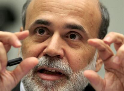 Ben Bernanke, en su comparecencia de ayer en el Congreso de EE UU.