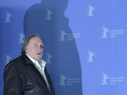 Gérard Depardieu llega al 'photocall' de 'Saint-Amour'.