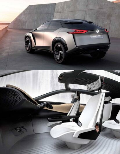 El diseño, sobre todo interior, del Nissan Kuro, es muy futurista