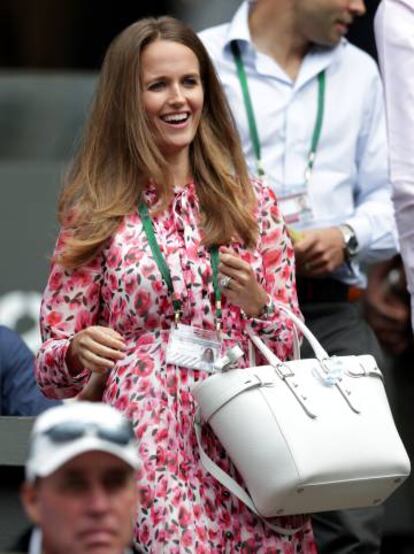 Kim Sears en Wimbledon en 2016.