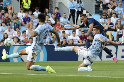 Lucas Vázquez marca el tercer gol del Real Madrid.