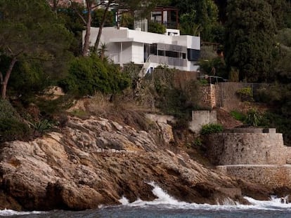 La casa E1027, proyectada por Eileen Gray, en Roquebrune-Cap-Martin, en la Costa Azul de Francia.