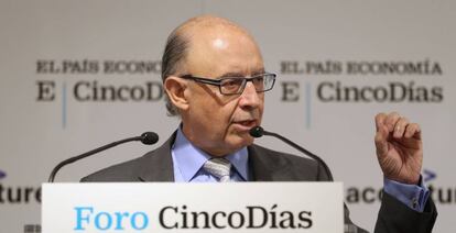 El ministro de Hacienda y Función Pública, Cristóbal Montoro.