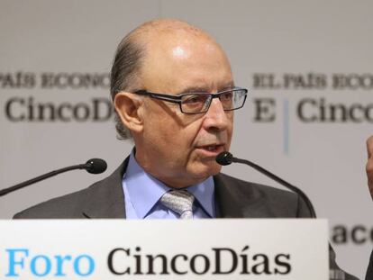 El ministro de Hacienda y Funci&oacute;n P&uacute;blica, Crist&oacute;bal Montoro.