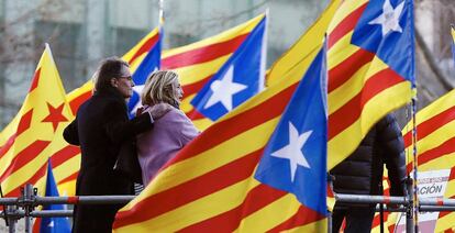  El expresidente Artur Mas y la exvicepresidenta Joana Ortega. 