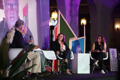 La mesa 'Democracia rota, periodismo en crisis'.