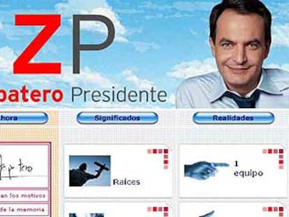 Web de ZP Zapatero Presidente