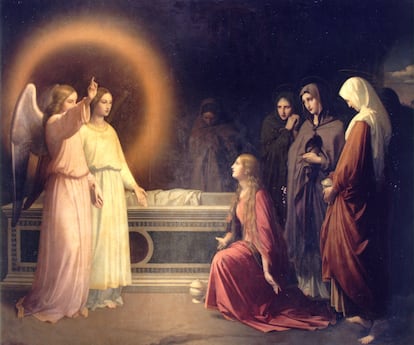 La obra original, 'Las Marías en el Sepulcro', de Federico de Madrazo.