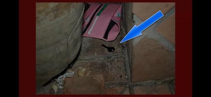Imagen del sumario en la que aparece la llave en la que fue hallado el ADN del asesino de Lucía Garrido.