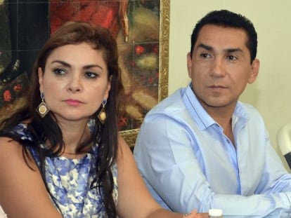 El alcalde de Iguala, Jos&eacute; Luis Abarca, y su esposa