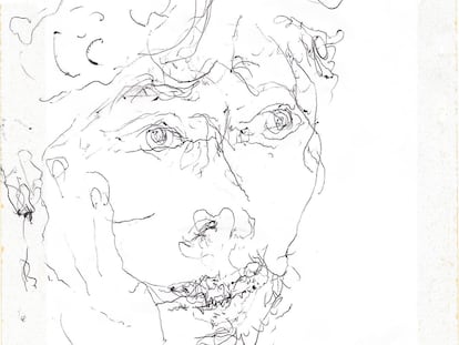 Retrato de Pilar Vázquez realizado por John Berger