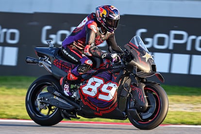 Jorge Martín en acción durante el test del GP de Barcelona el pasado 19 de noviembre de 2024.