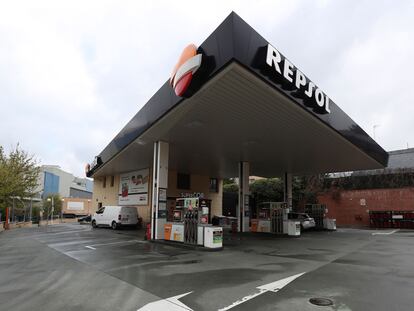 Una gasolinera de Madrid el pasado viernes.