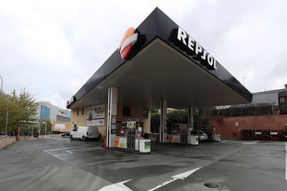 Una gasolinera de Madrid el pasado viernes.