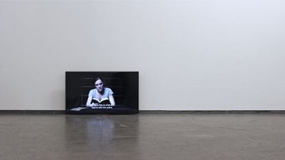 Vista de la muestra 'Rotación, sección y pintado Nº 21'.