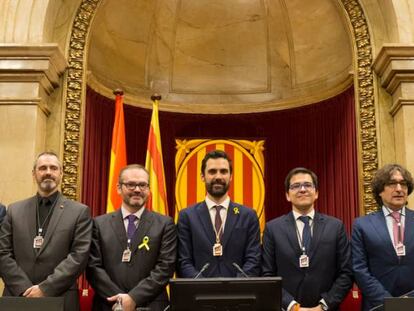 La nova Mesa del Parlament.