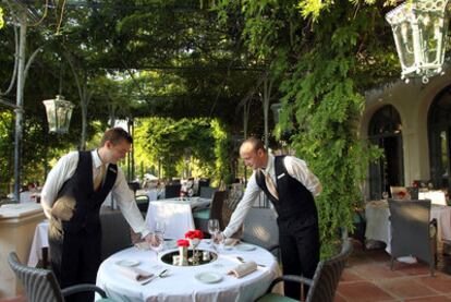 Terraza del restaurante La Veranda, en Marbella.