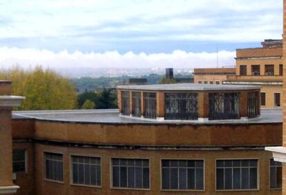 The rooftop of the anatomy building at Madrid’s Complutense.