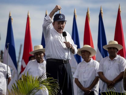 Daniel Ortega, presidente de Nicaragua, durante un acto en julio de 2019.