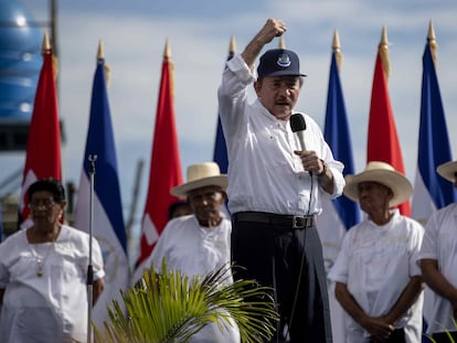 Daniel Ortega, presidente de Nicaragua, durante un acto en julio de 2019.