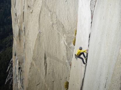 Jacopo Larcher, en el largo del Great Roof.