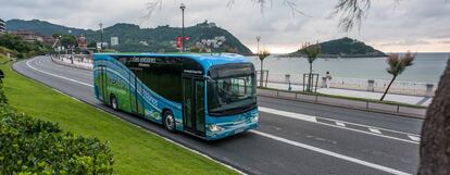 Autobús limpio fabricado por Irizar.