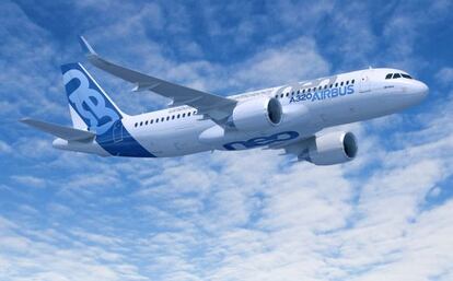 Imagen del nuevo modelo de AIrbus A320neo, que acaba de encargar IAG