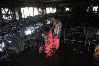 Desplome del edificio de Bangladesh que costó la vida a más de un centenar de trabajadores del sector textil. 