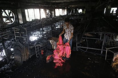 Desplome del edificio de Bangladesh que costó la vida a más de un centenar de trabajadores del sector textil.