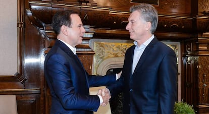 João Doria, prefeito de São Paulo, com o presidente argentino Mauricio Macri