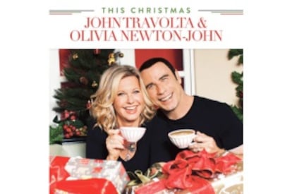 Portada del disco &#039;This Christmas&#039;, de John Travolta y Olivia Newton-John.