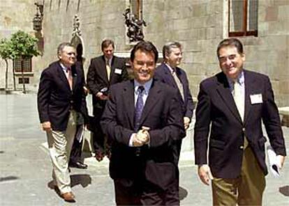 Artur Mas, junto a la delegación de congresistas estadounidenses.