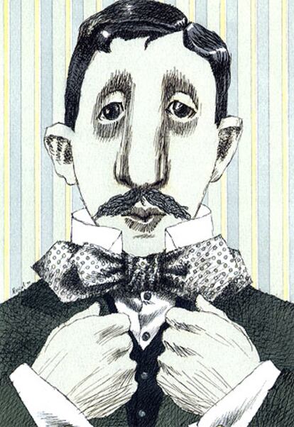 Marcel Proust visto por Tullio Pericoli.