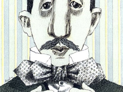 Marcel Proust visto por Tullio Pericoli.