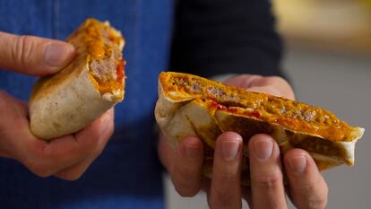 wrap crujiente de hamburguesa COMIDISTA
