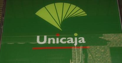 Logotipo de la entidad bancaria Unicaja.