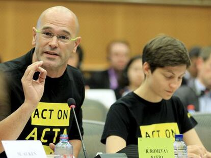 Raül Romeva al Parlament Europeu el 2012.