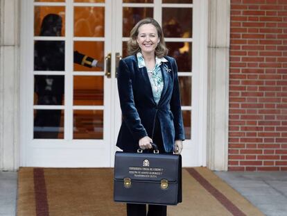 Nadia Calviño, vicepresidenta económica. 