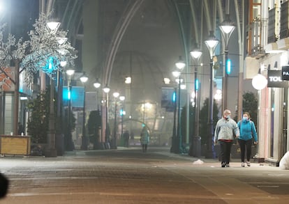 Una calle de Valladolid el 16 de enero.