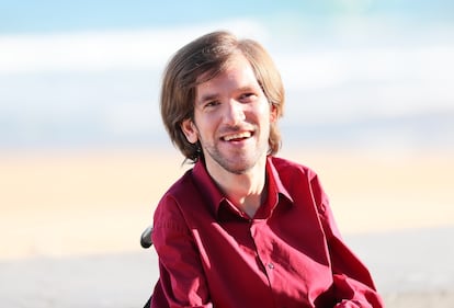 El actor Telmo Irureta durante la presentación de 'La consagracion de la primavera' en el Festival de San Sebastián, en el Kursaal de la capital guipuzcoana, el 21 de septiembre de 2022.