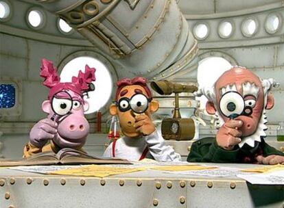 Tres de los muñecos protagonistas de <i>Los Algos.</i>