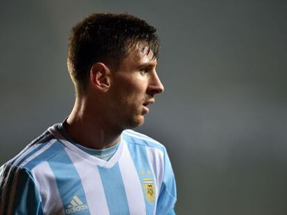 Messi, en la semifinal de la Copa América frente a Paraguay.