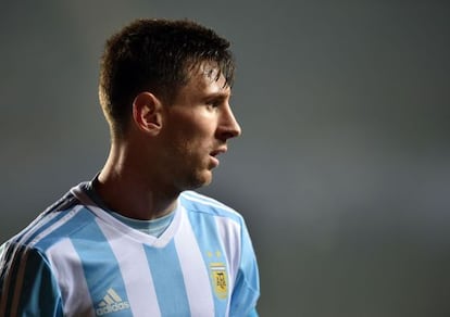 Messi, en la semifinal de la Copa América frente a Paraguay.