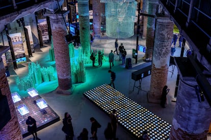 Vista general de la Bienal de Venecia en el recinto del Arsenale.