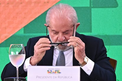 El presidente de Brasil, Luiz Inácio Lula da Silva, en un acto este martes, en Brasilia.