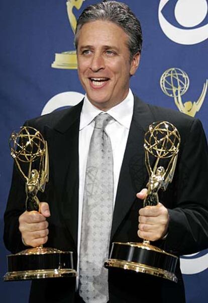 Jon Stewart, durante la última gala de los Emmy, en 2005.