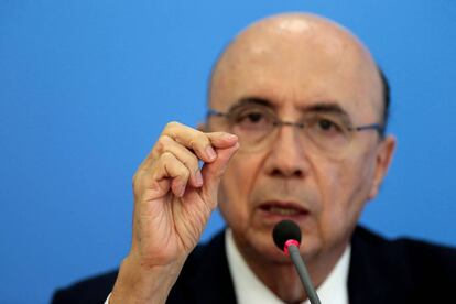 Ministro da Fazenda, Henrique Meirelles, em coletiva sobre PEC que limita aumento de gastos p&uacute;blicos